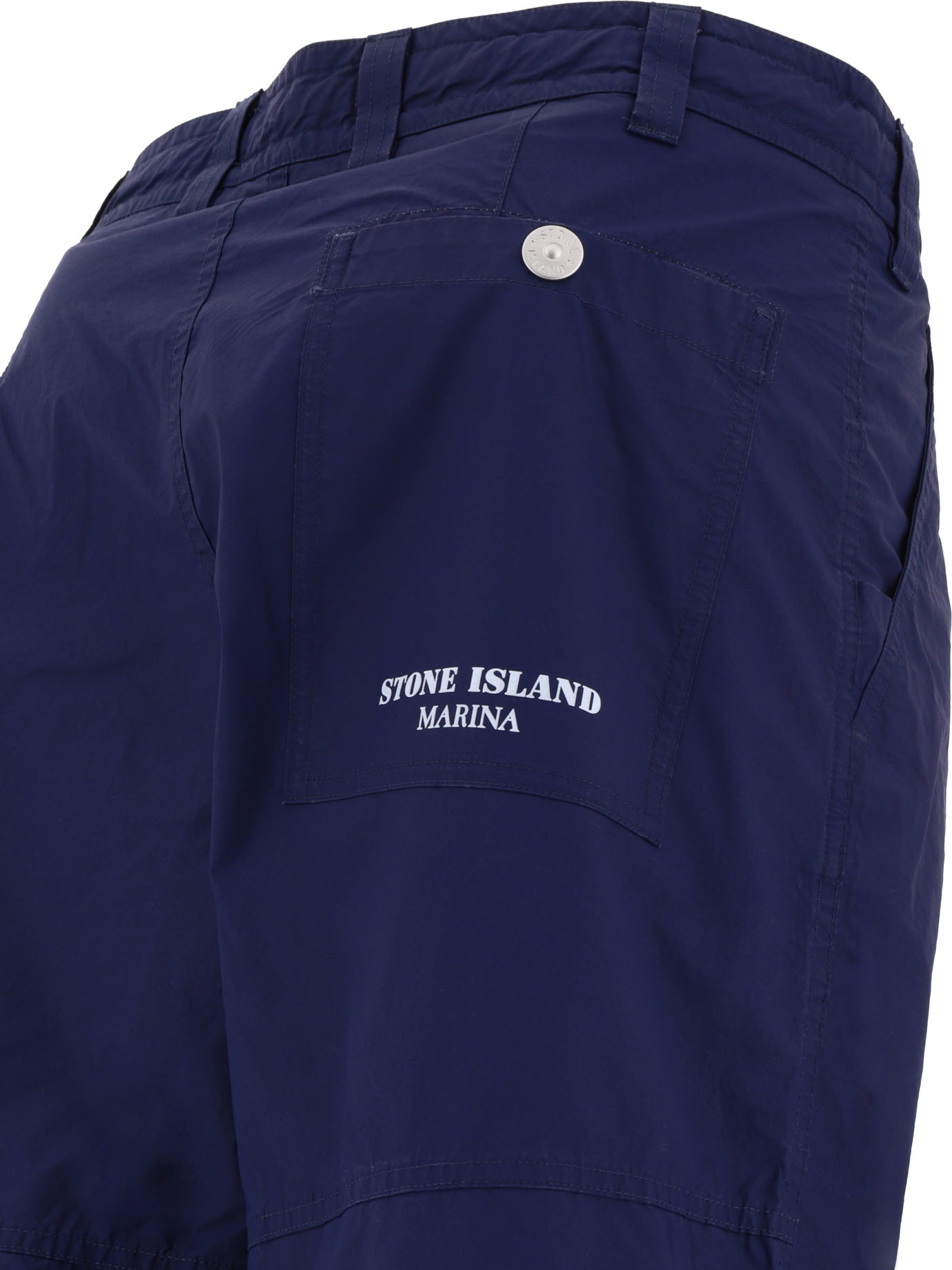 STONE ISLAND Blue Stone Island Marina trousers